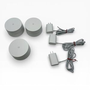 Google AC‑1304 AC1200 Mesh Wi‑Fi System 3‑Pack Home Router Set